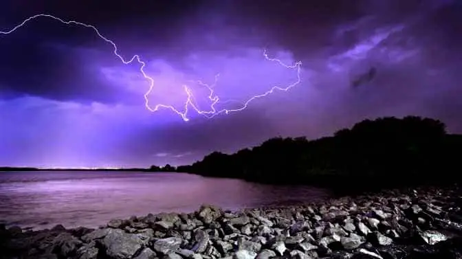 can you be struck by lightning in a kayak
