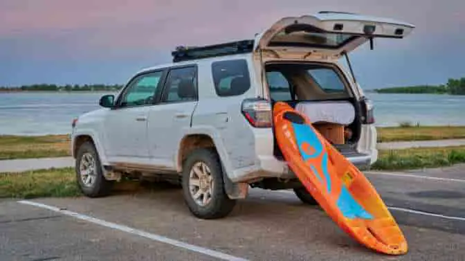 tips for transporting a kayak inside an SUV
